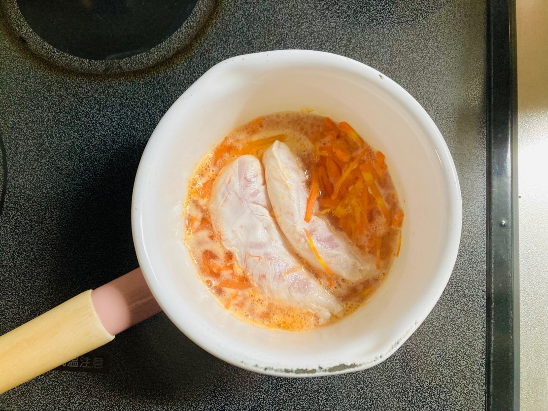 「ひじきと枝豆とささみのサラダ」作り方1